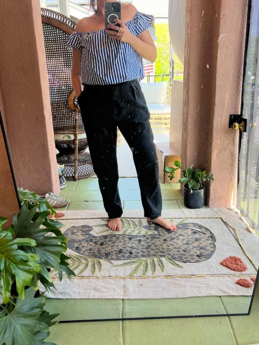 RACHEL COMEY BARREL LEGGED TAPERED JEAN